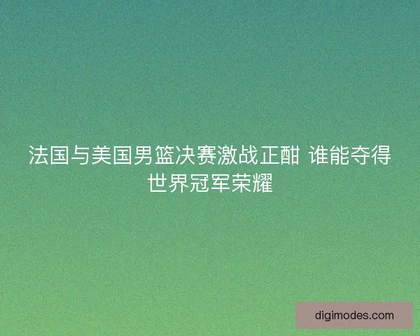 法国与美国男篮决赛激战正酣 谁能夺得世界冠军荣耀 法国与美国男篮决赛激战正酣 谁能夺得世界冠军荣耀